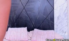 Colombian Sexy Teen fucks herself with her toy