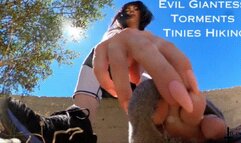Evil Giantess Torments Tinies Hiking SD - Outdoor Public Fantasy Worshiping Sweaty Feet and Armpits