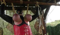 Tit Slave Eva - Full Breast Suspension and Water Play Challenge - Full Clip mp4 HD