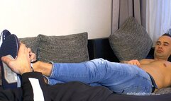 Sexy Man Foot & Upperbody Tickling + Worship