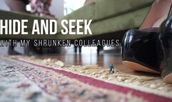 Giantess Plays Hide and Seek With Shrunken Colleagues