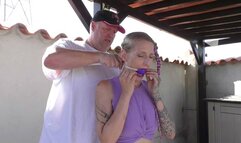 Rija Mae - New Bondage Walk Training Lesson for the Berlin Bondage Girl - Part 1 wmv SD