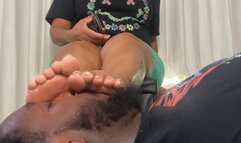 Ms Heels Foot Smother, Soles Sucked & Meaty Heel Show