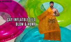 Gay inflatable lilo blow & hump