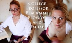 College Professor Blackmail Blowjob and Facial