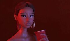 TOO BIG FOR HER MOUTH