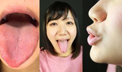 Intimate Kiss with Maki HOSHIKAWA; Inside her Mouth on Full Display