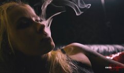 Her face covered in smoke FHD MP4