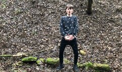 EXTREME! Hottest Teen Masturbates His Big Dick Outdoors "-" uncut "-" perfect dick size "-" sexy "-"fit