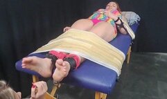 Ticklish Nicole - TICKLED ON THE MASSAGE TABLE - HD
