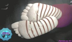 the unplanned stripey sockjob heavy load on my new socks( unedited)