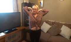 dancing striptease in jeans