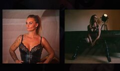 golden shower game with 2 slavers to pee over and worstle event after pee