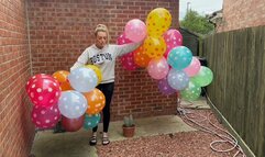 60 Tight balloons popped