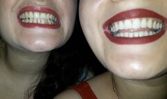 Show our mouth and teeth