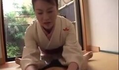 Asian Geisha Giving Happy End To Guy