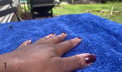 Tinies Playing on Giantess Hand 4K smaller