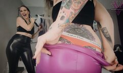 Vicky and Whitney's Sweaty Ass Sniffing Slave- 4k