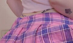 Jade gets wet and strips in the shower