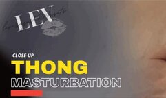 Fingering Calvin Klein White Thong Bushy Wet Ginger Pussy - 5