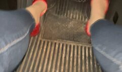 Trixie Love Pedal Pumping in her new Halloween Costume High Heels