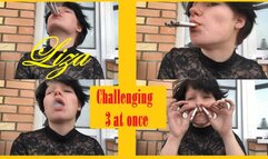 Liza: challenging 3 at once