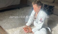 Horny Karate Gi Footjob & Blowjob with James Holt & Rocky Sparks