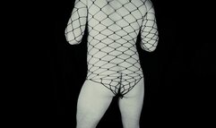 Solo Male crossdressing Black and White