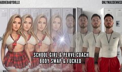 Schoolgirl & Perv teacher Body Swap & Fucked