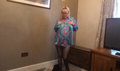 Dancing in Pantyhose and Silk shirt