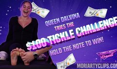 Dalvina Takes the $100 Tickle Challenge!