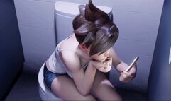 THREESOME IN THE PUBLIC TOILET