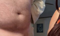 Dick Slapping on Uncircumcised Cock