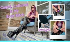 LOCKTOBER DAY 9: CAGED, COLLARED, & MY BOOT BITCH
