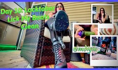 LOCKTOBER DAY 10: LICK MY BOOTS CLEAN