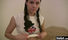 Skilled chick drools on a stiff dick