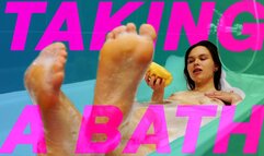 Taking A Bath With Feet At Your Face POV