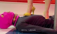 Slave cleaning shoes,stepped on and humiliated