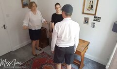 Kaspers detention with Headmistress and Teacher FULL film caning and OTK spanking