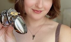 Chastity Caged Loser Gets Humiliated In Front Of Friends