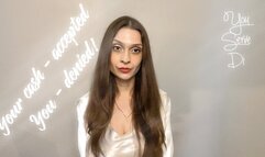 Your cash - accepted. You? - Denied.