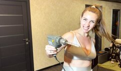 Sexy female construction worker