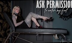 Ask permission to watch my feet