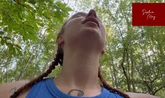 Sucking off a stranger on my walk!