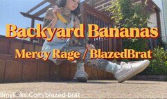 Bruised Backyard Bananas, Feeding Time For Pet