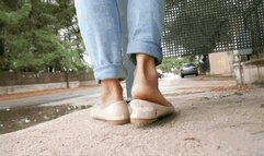 At the bus stop, in the ballet flats MP4 (1920x1080) FHD