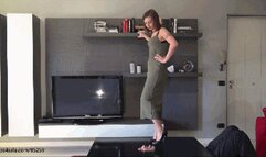 ELIZABETH - Footslave in the facebox - PART 3 - Shoes cleaning - REMASTERED