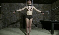 Muriel LaRoja - Chained Breast Predicament and Bondage Endurance Challenge - Part 1 wmv SD