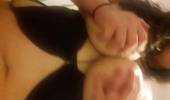 Big tit asian gf rides me