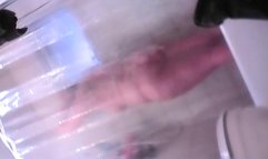 Disgusting fatty washes on hidden cam